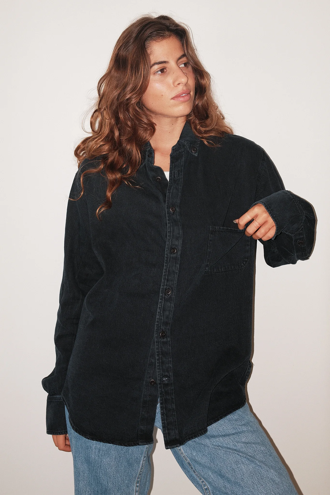Denim Catalina Button Down Shirt - Image 2