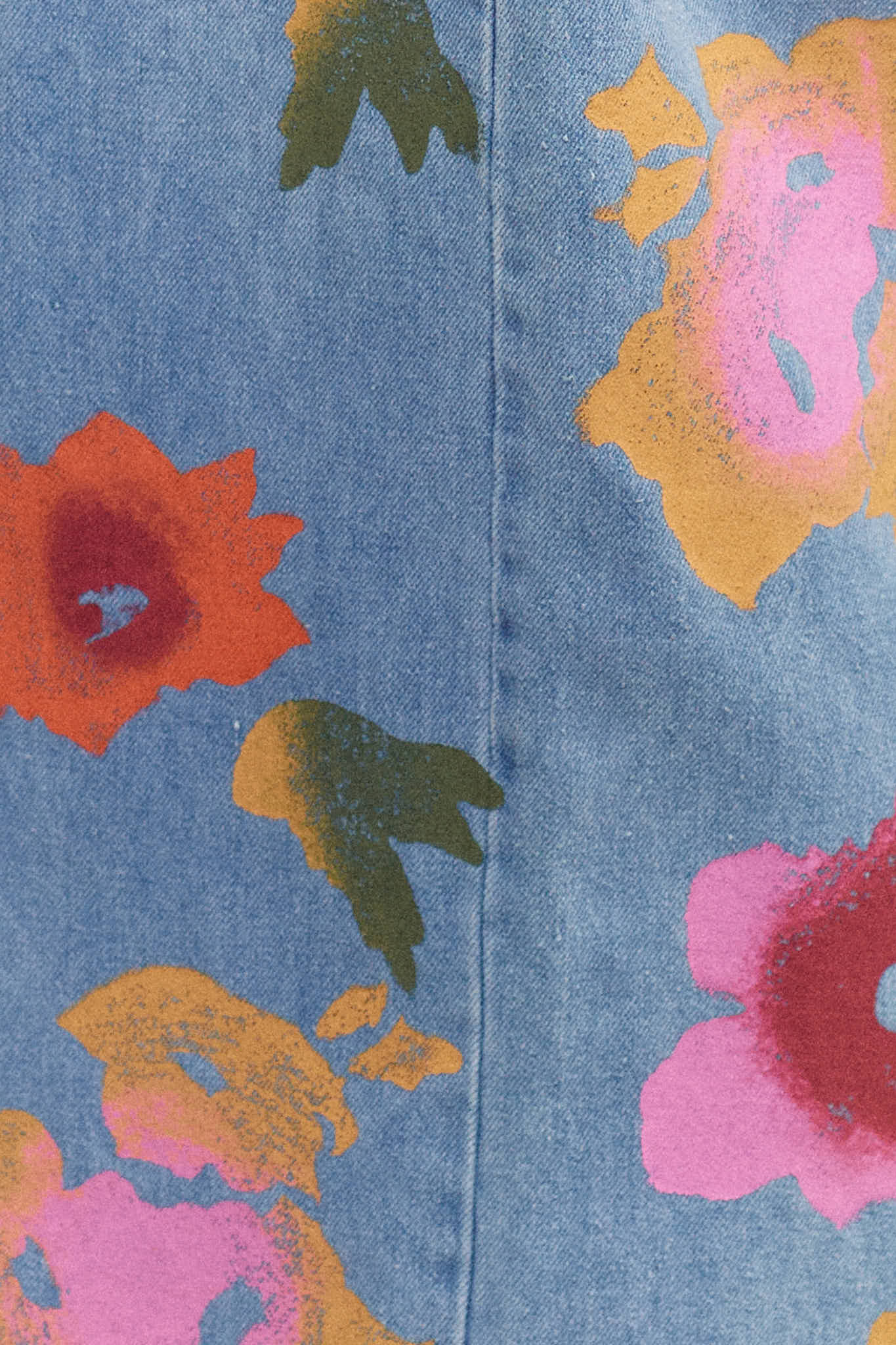 Floral Denim Disco Pant - Image 5