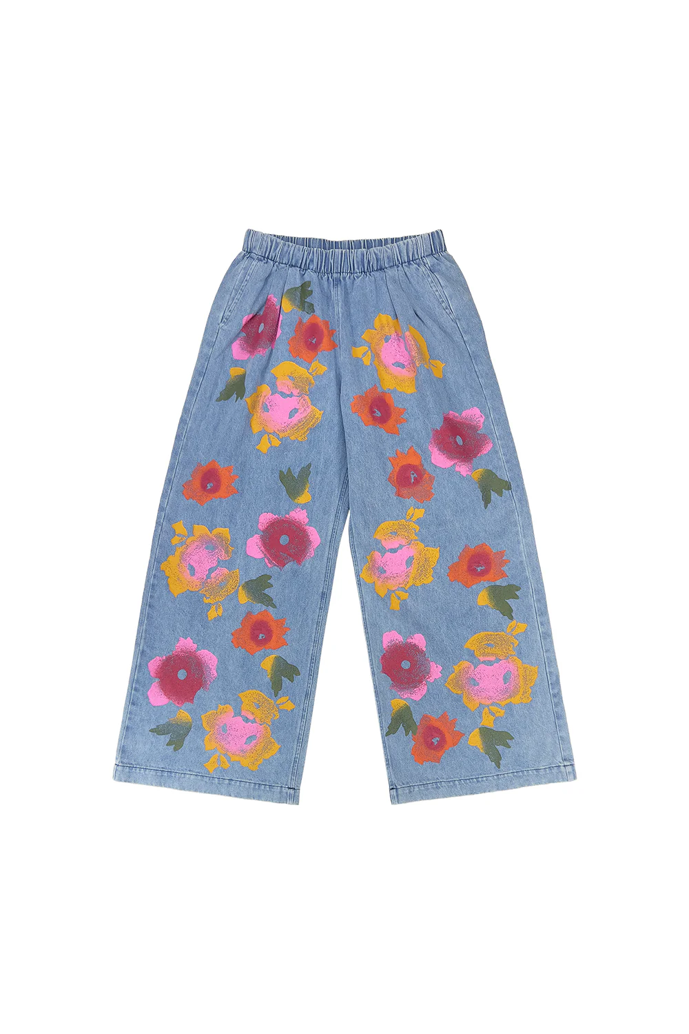 Floral Denim Disco Pant - Image 6
