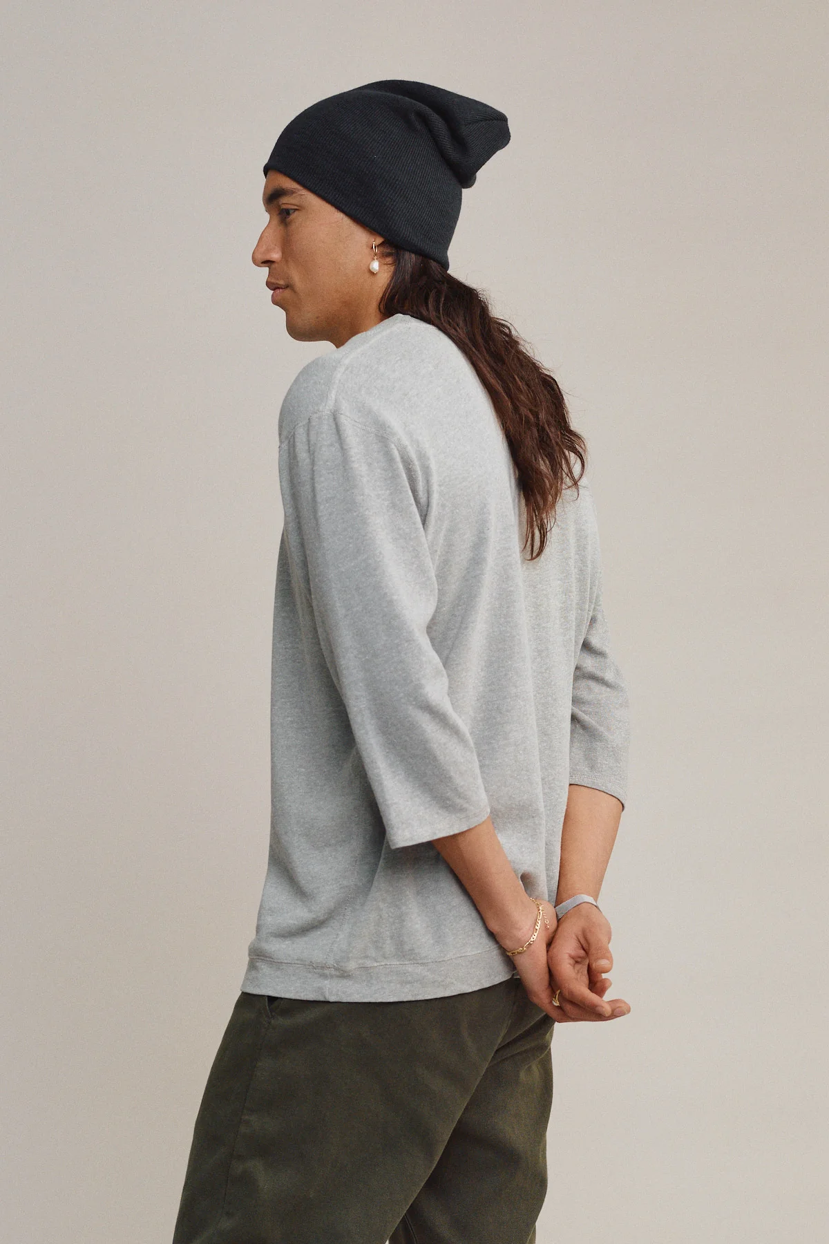 Heathered Cardiff 3/4 Sleeve Tee - Image 4