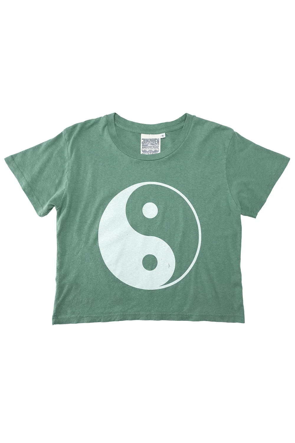 Yin Yang Cropped Lorel Tee - Image 4