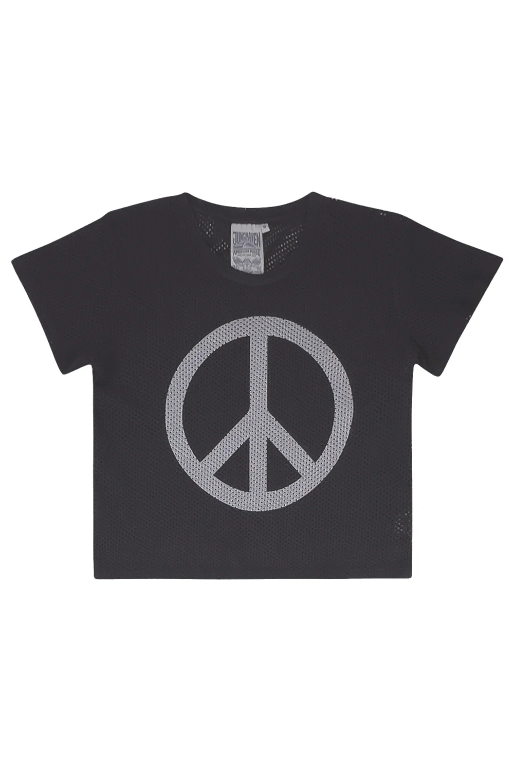 Peace Carmen Mesh Cropped Tee - Image 6