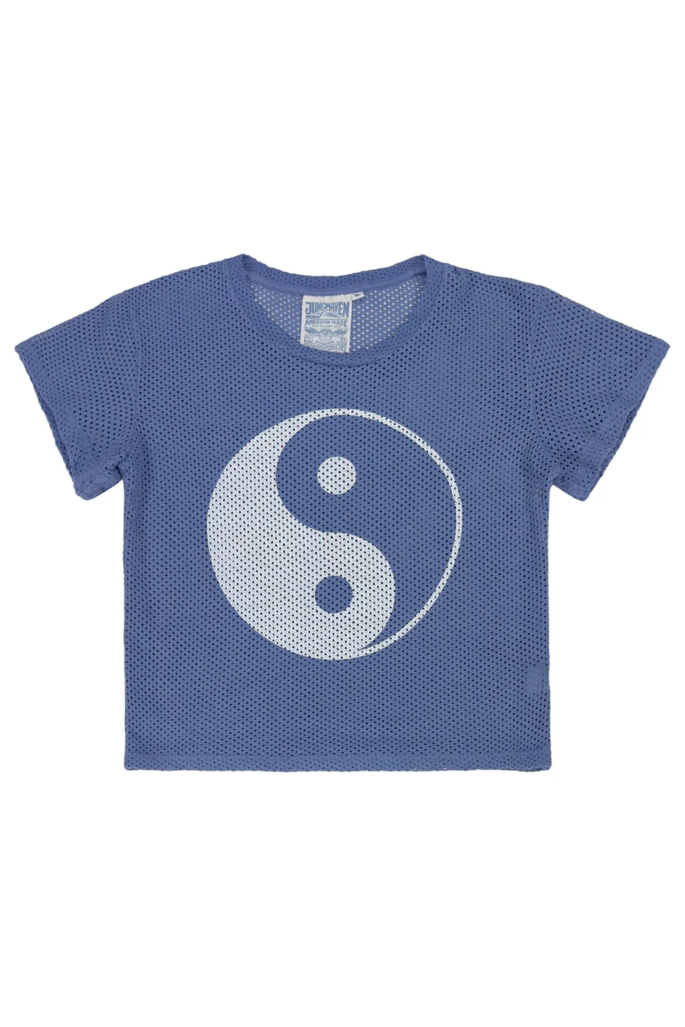 Yin Yang Carmen Mesh Cropped Tee - Image 7