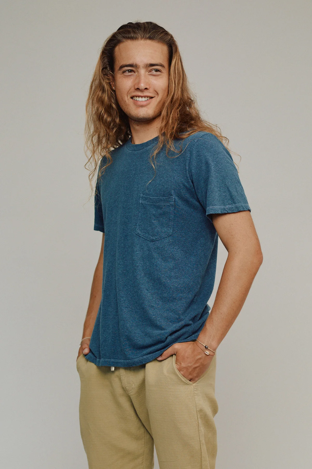 Heathered Jung Pocket Tee