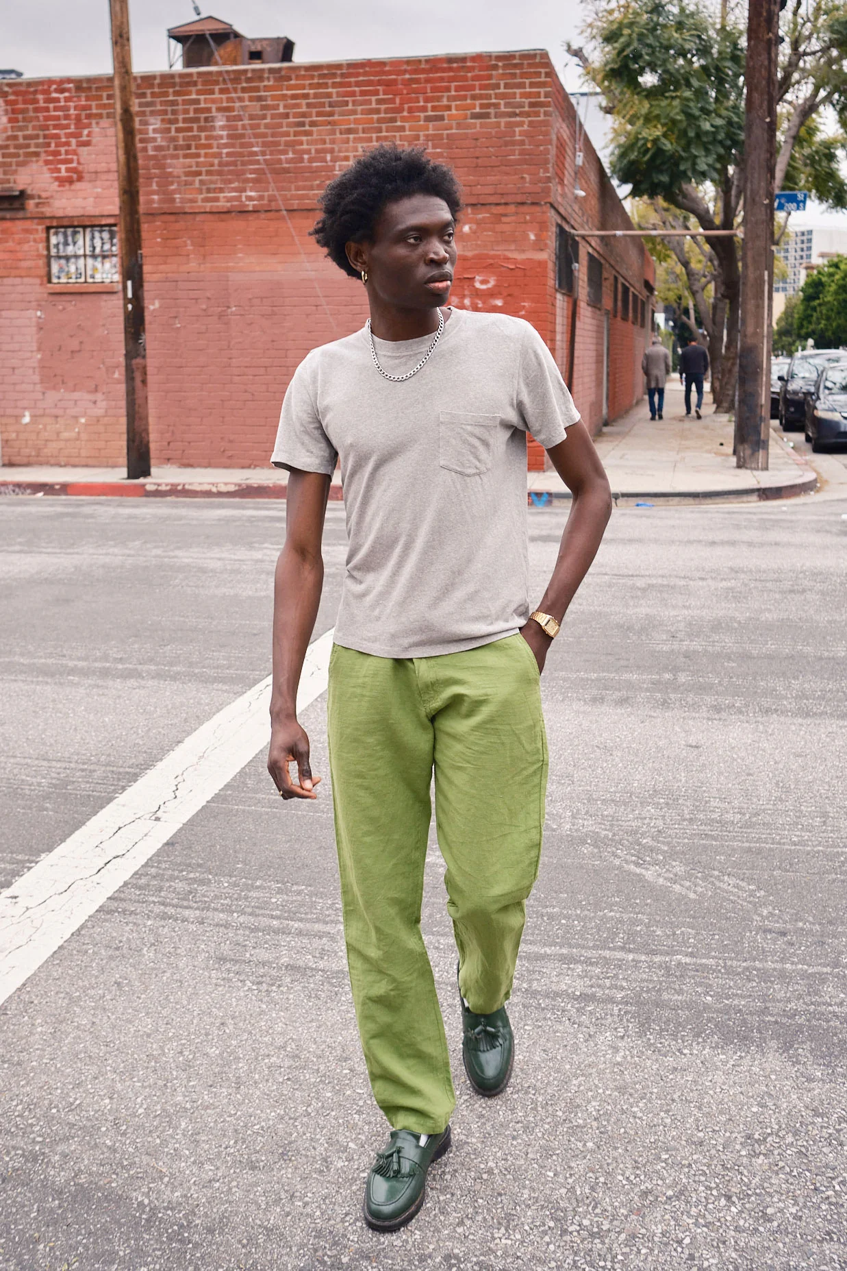 Heathered Jung Pocket Tee - Image 14
