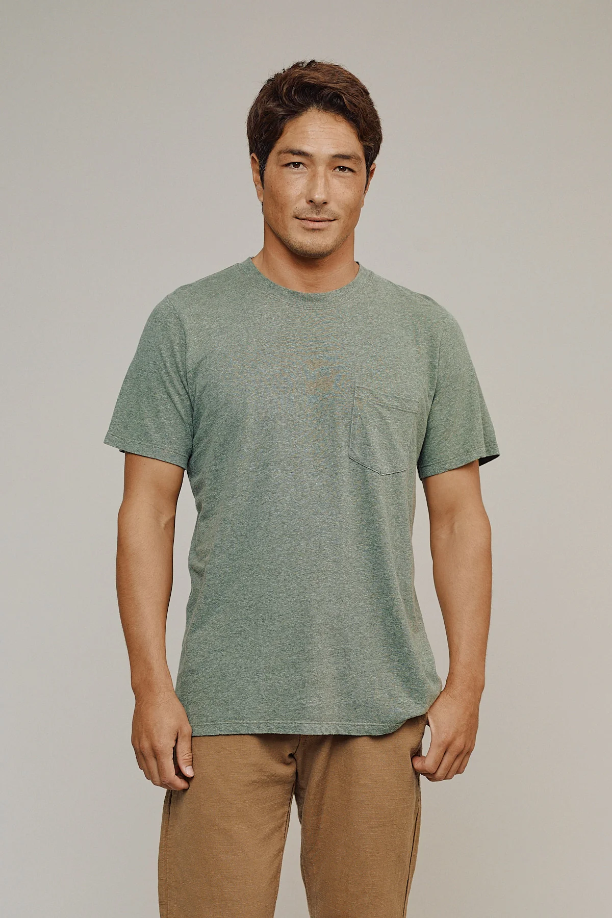 Heathered Jung Pocket Tee - Image 2
