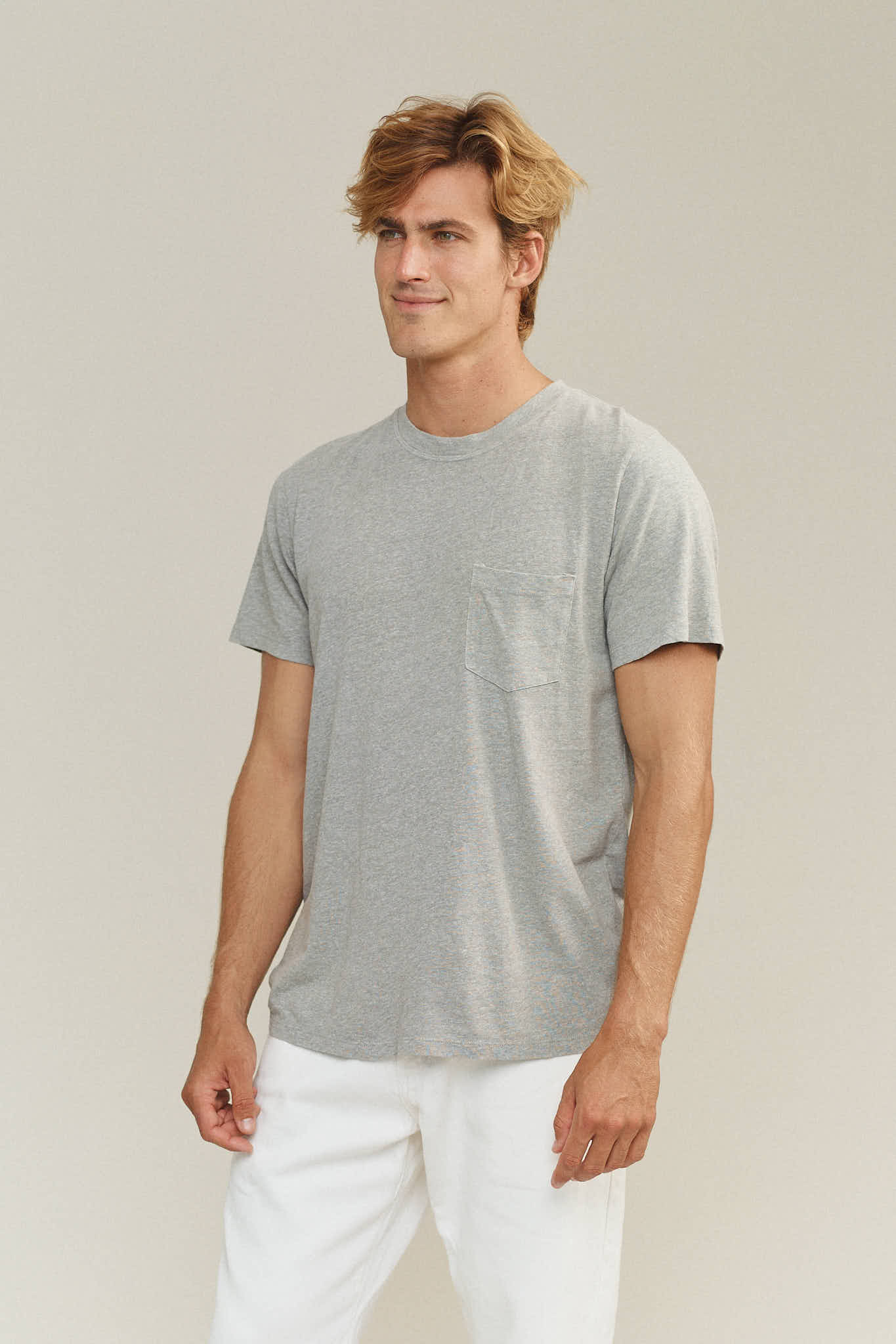 Heathered Jung Pocket Tee - Image 3