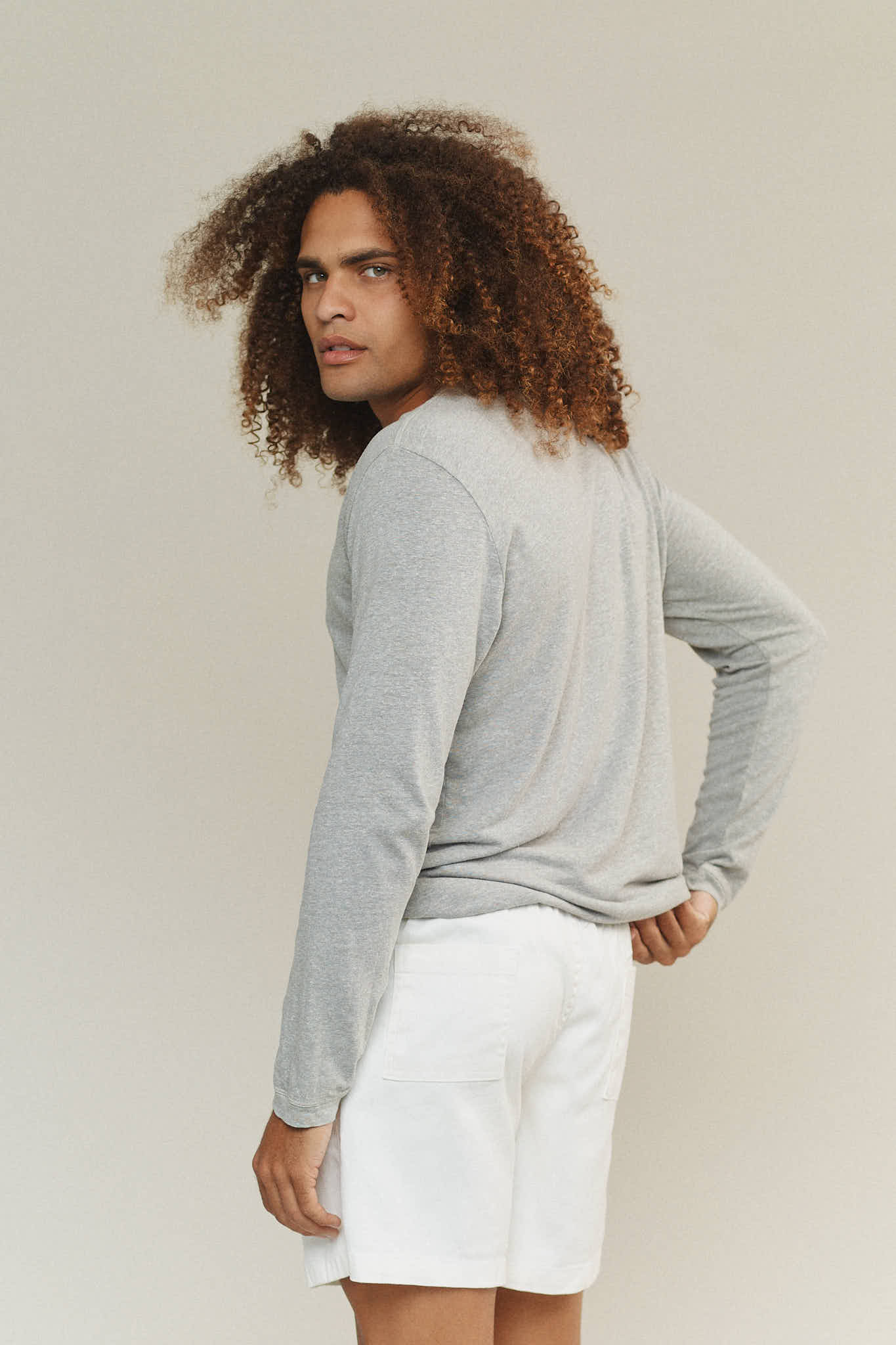 Heathered Jung Long Sleeve Tee - Image 3