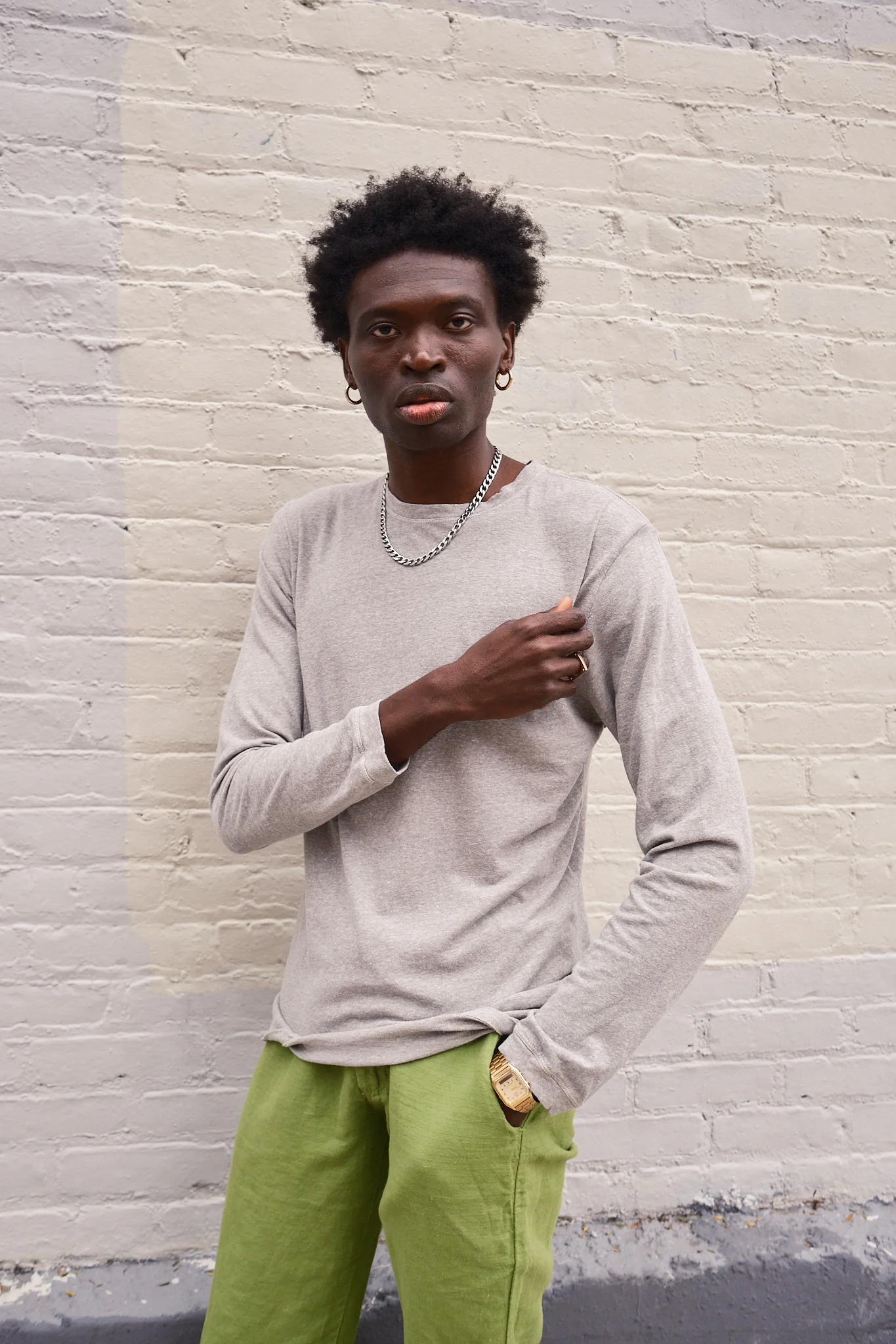 Heathered Jung Long Sleeve Tee - Image 5