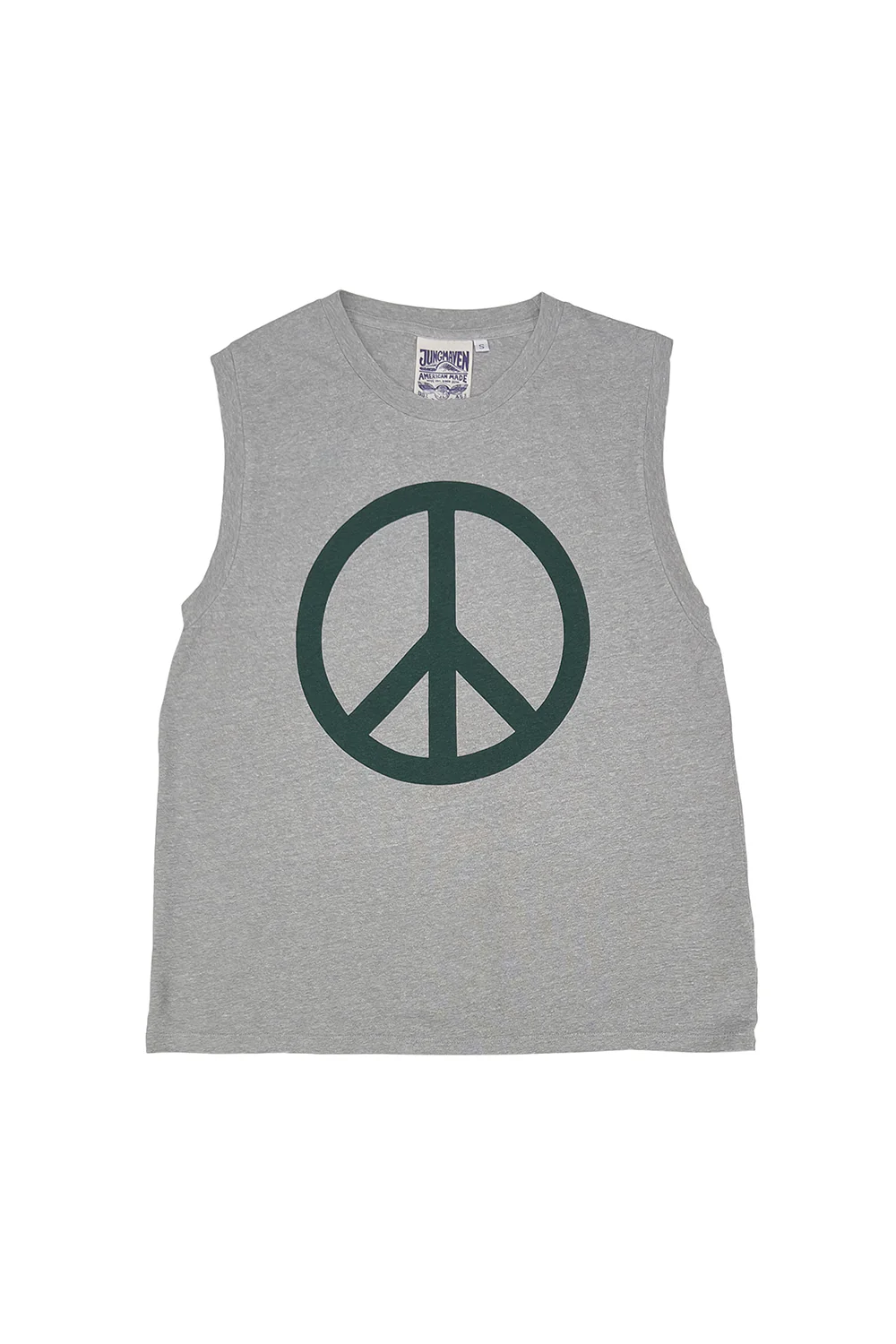 Peace Heathered Malibu Muscle Tee - Image 3