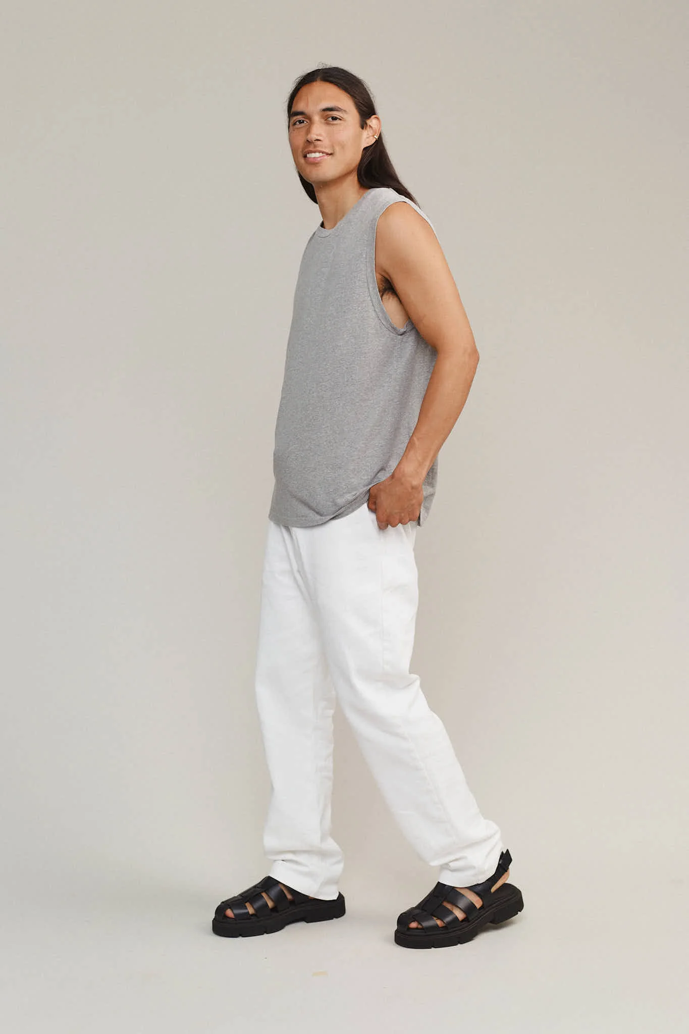 Heathered Malibu Muscle Tee - Image 4