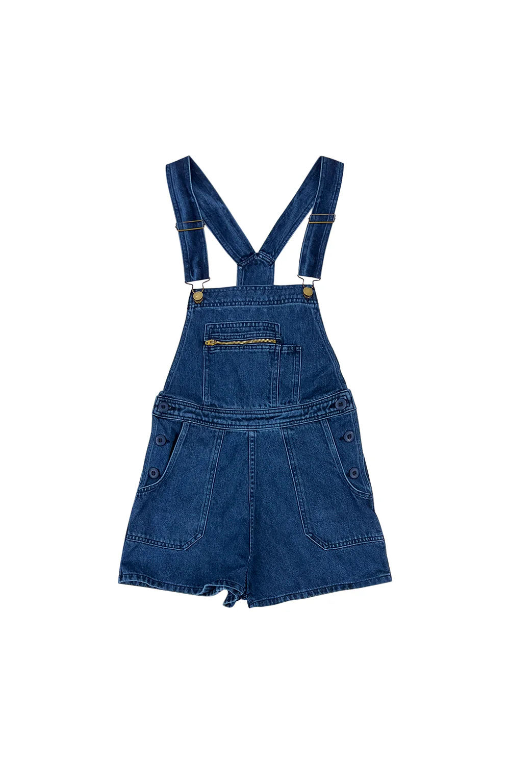 Alma Overall Denim Shorts - Image 12