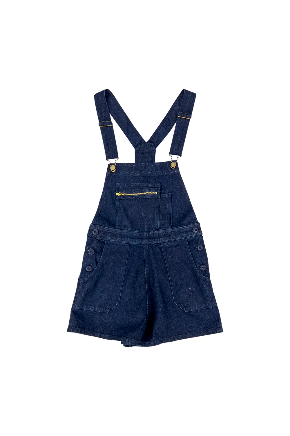 Alma Overall Denim Shorts - Image 13