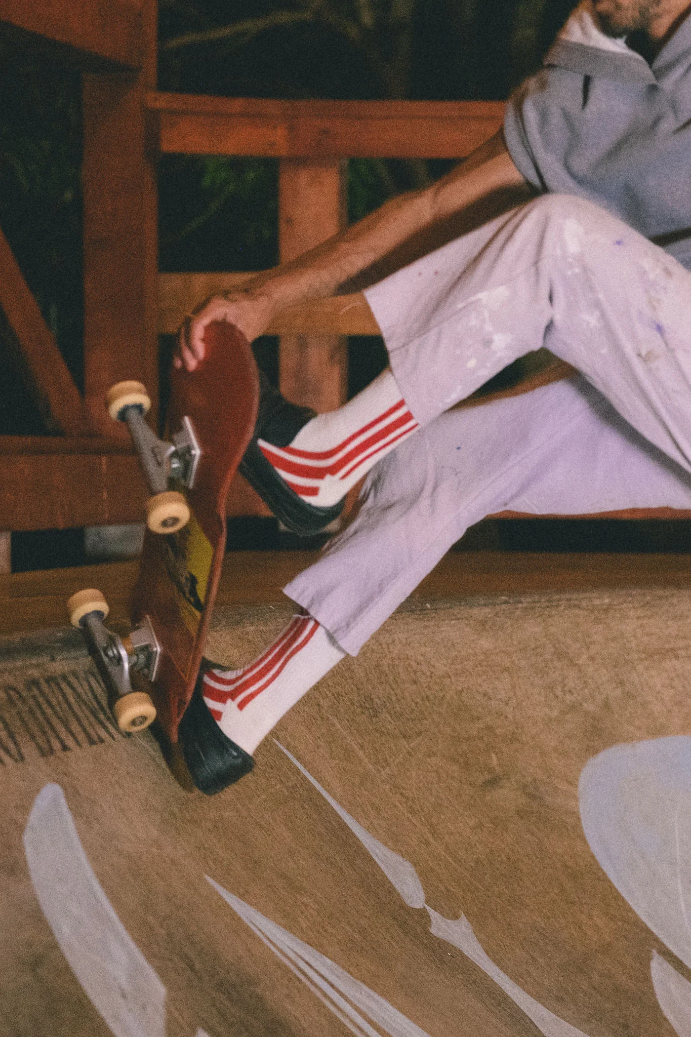 Vertical Stripe Socks by American Trench | USA Made - Image 2