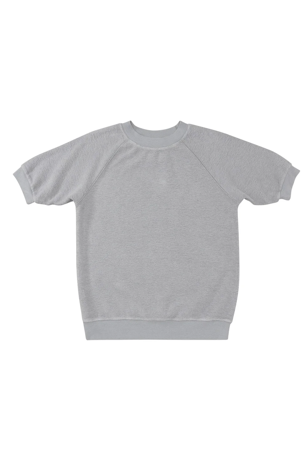 Heathered Short Sleeve Raglan Sherpa Sweatshirt - Image 3