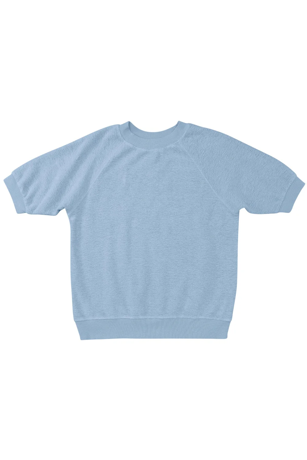 Heathered Short Sleeve Raglan Sherpa Sweatshirt - Image 5