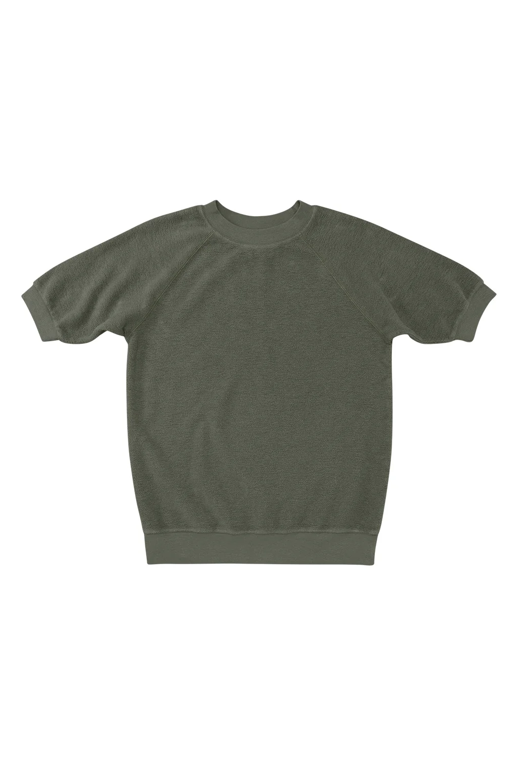 Heathered Short Sleeve Raglan Sherpa Sweatshirt - Image 7