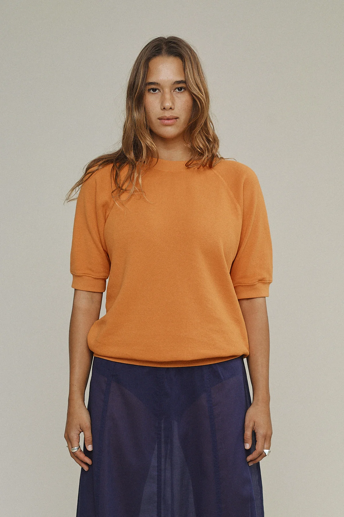 Short Sleeve Raglan Fleece Sweatshirt - Sale Colors