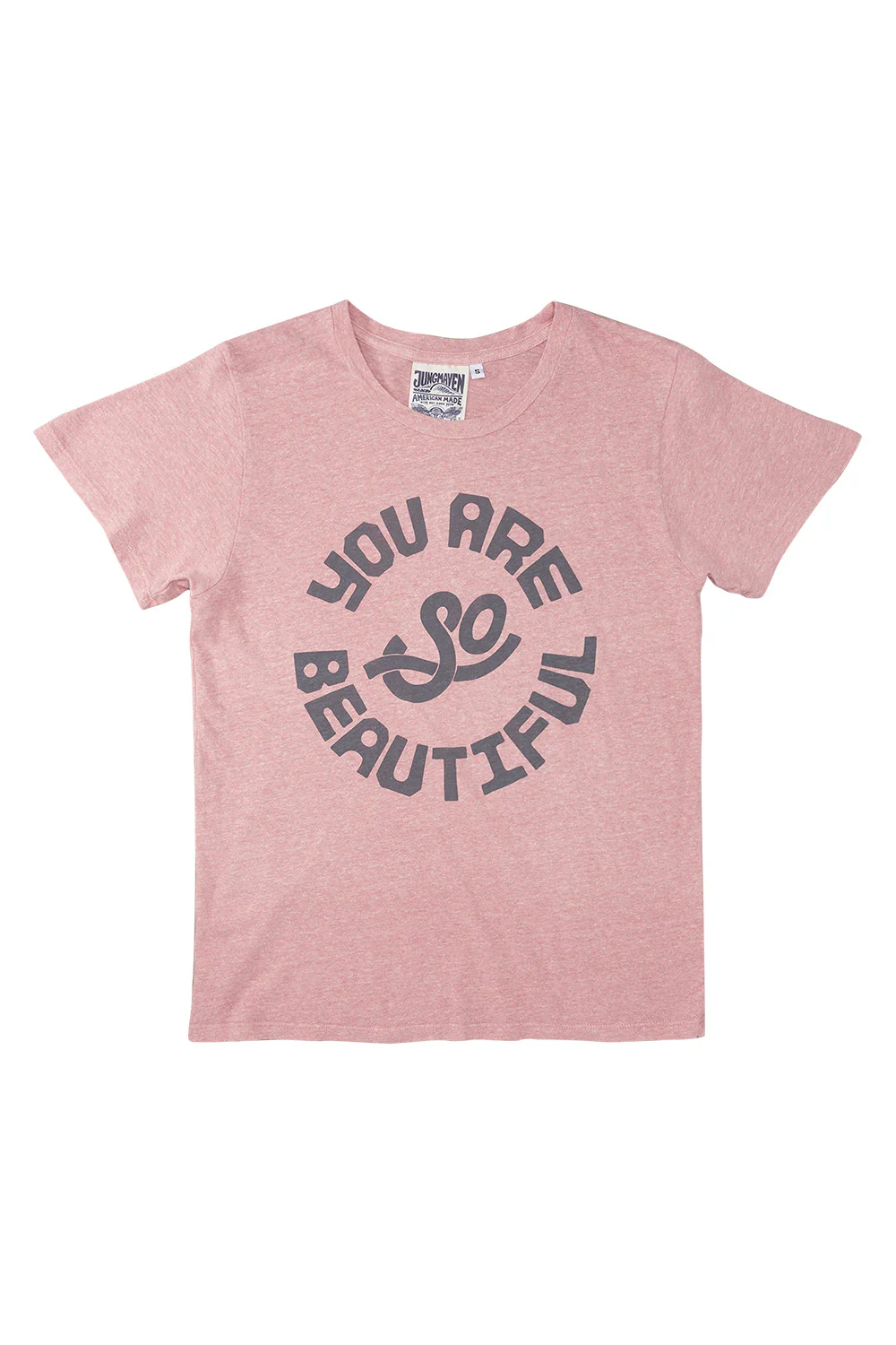 You Are So Beautiful Heathered Lorel Tee - Image 2