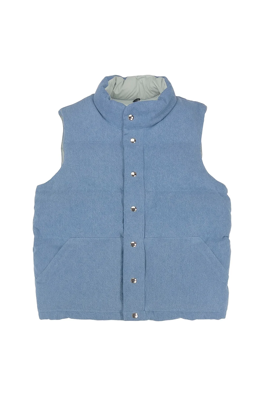 Hemp Denim Vest with Recycled Down - Image 10