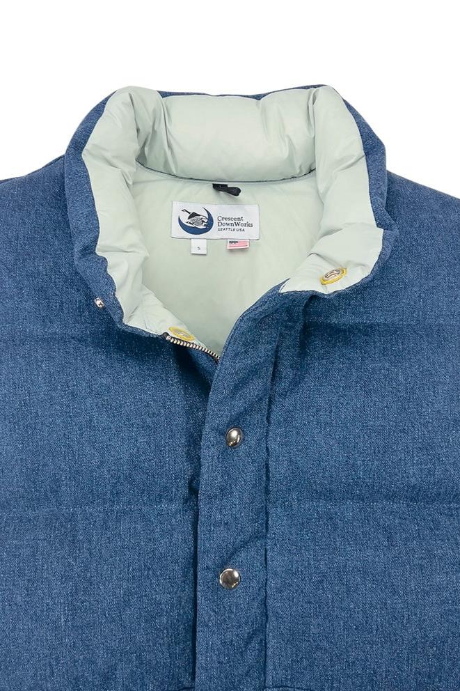 Hemp Denim Vest with Recycled Down - Image 13