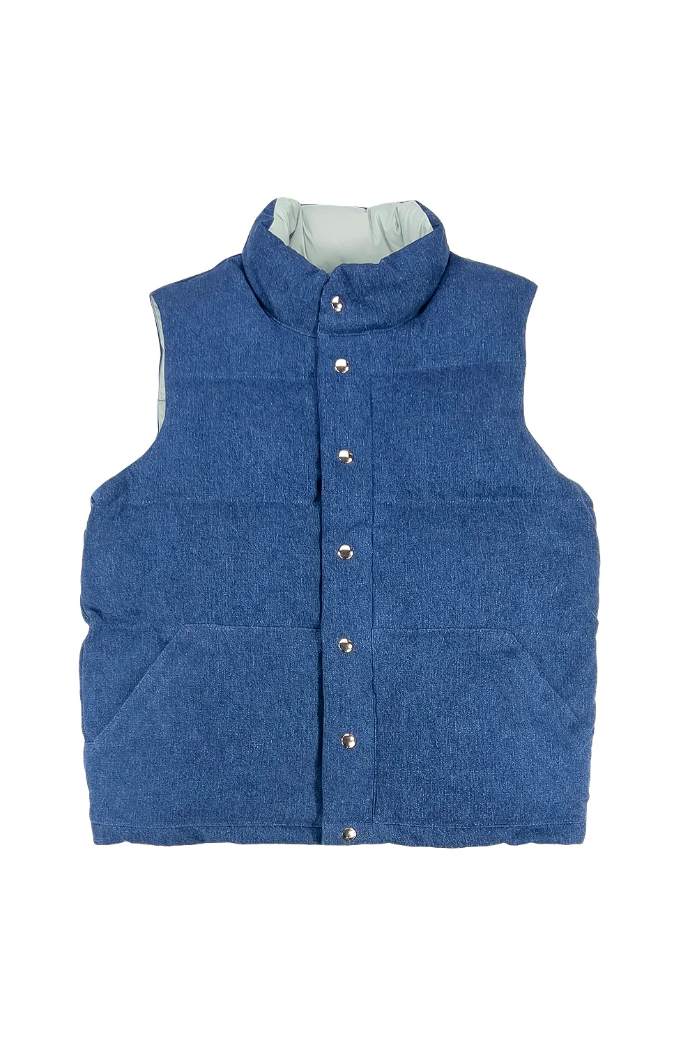 Hemp Denim Vest with Recycled Down - Image 7