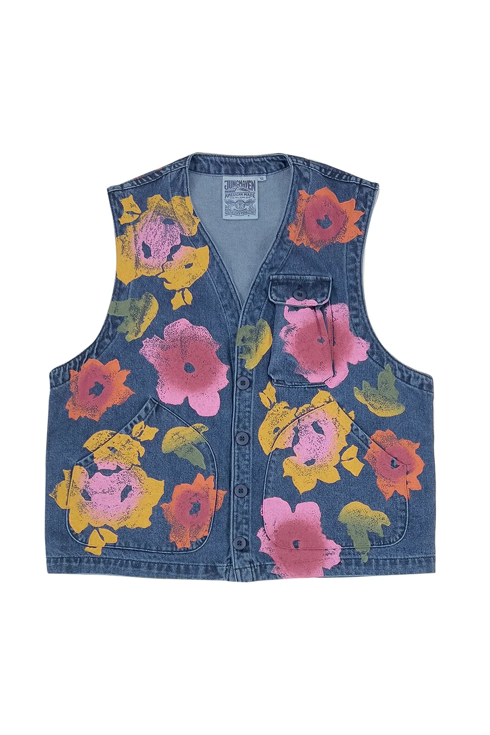 Floral Denim Falcon Vest - Image 4