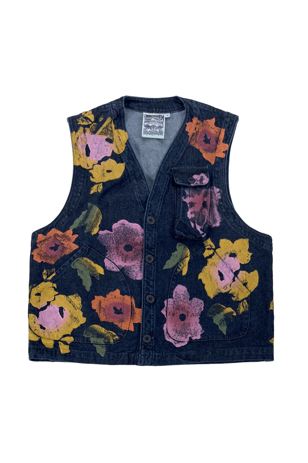 Floral Denim Falcon Vest - Image 5